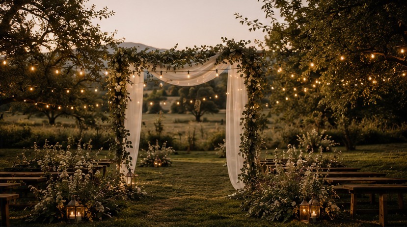 Outdoor Wedding Ceremony Arch — About $170 All-In
